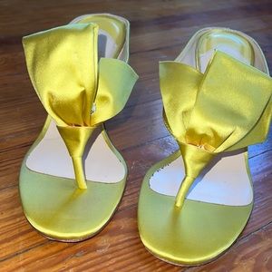 Chartreuse Louboutin Sandals